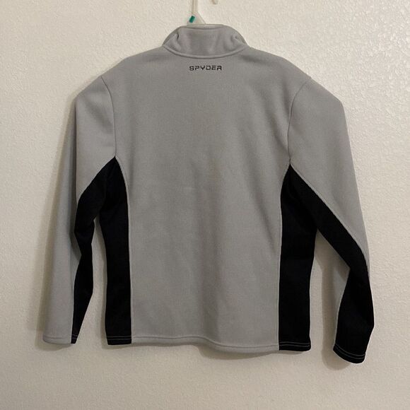 SPYDER Men’s 1/4 Zip Light Gray /Black Pullover Sweater Size L - Picture 4 of 5